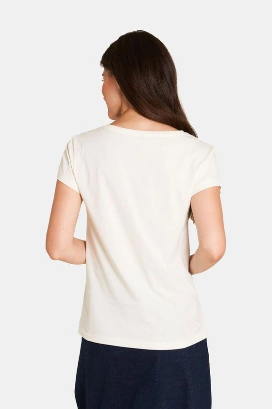 Aus Biobaumwolle T-shirt Dames 4 Aus Biobaumwolle T-shirt Dames - Afbeelding 2